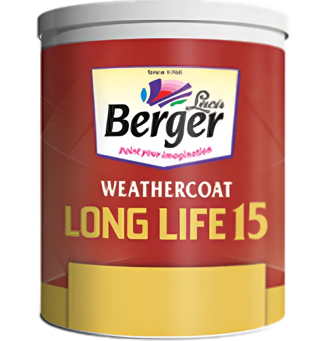 Berger Weathercoat Long Life 15 paint packaging